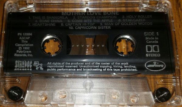 Mother Love Bone – Mother Love Bone - 1992 Cassette! VinylPursuit.com