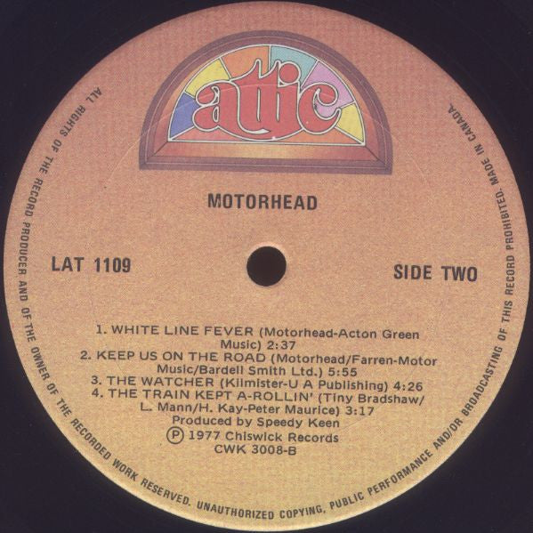 Motorhead – Motorhead - Early Pressing Vinyl Pursuit Inc