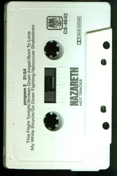 Nazareth – Hot Tracks - US Cassette