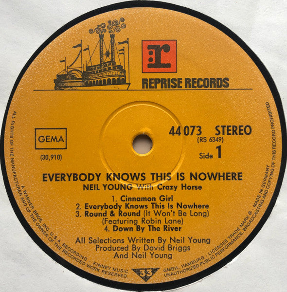 Neil Young With Crazy Horse – Everybody Knows This Is Nowhere - 1971 German Pressing!