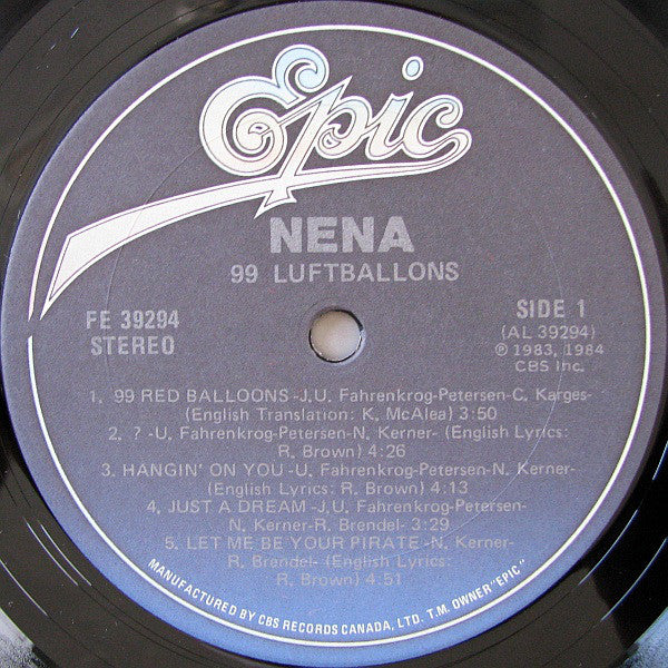 Nena – 99 Luftballons VinylPursuit.com