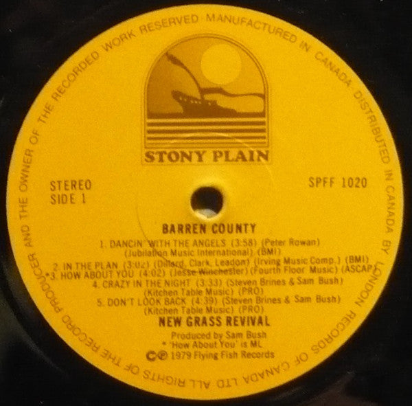 New Grass Revival – Barren County - 1979 Orgiinal