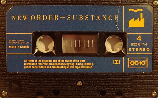 New Order – Substance Sides - 1987 Original Cassette VinylPursuit.com