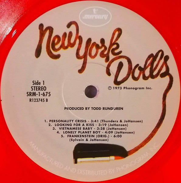 New York Dolls – New York Dolls - Awesome Red Vinyl! VinylPursuit.com