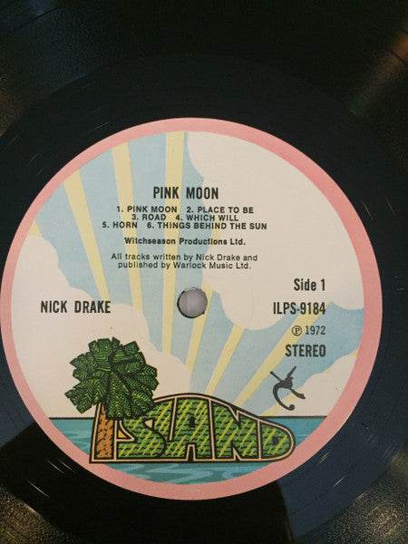 Nick Drake – Pink Moon - 1972 UK Pressing,  VERY RARE!