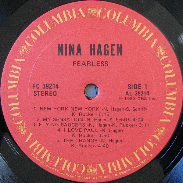 Nina Hagen – Fearless - 1983 Original!