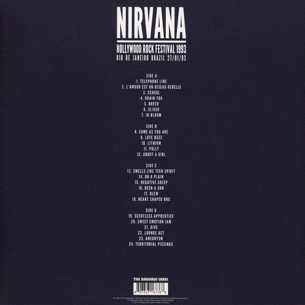 Nirvana - Hollywood Rock Festival 1993 - Rio De Janeiro - Sealed!