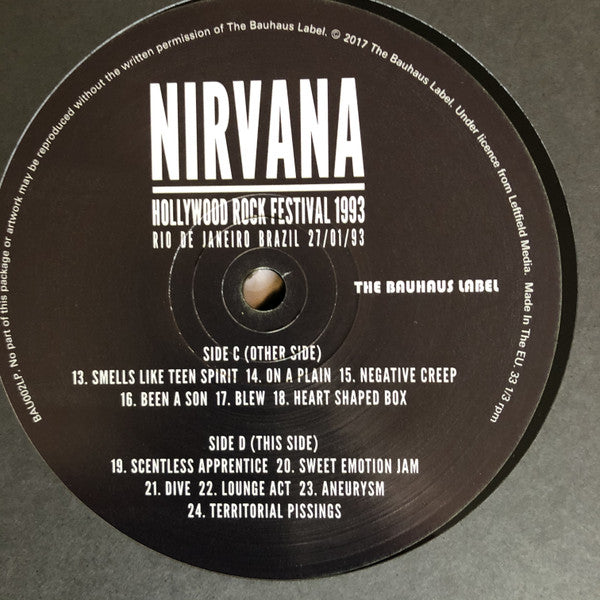 Nirvana - Hollywood Rock Festival 1993 - Rio De Janeiro - Sealed!