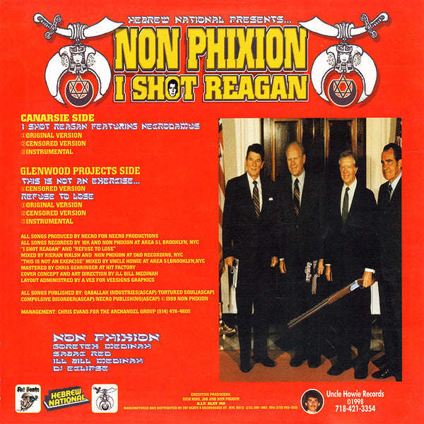 Non Phixion – I Shot Reagan - 1998 US Original in Shrinkwrap! VinylPursuit.com