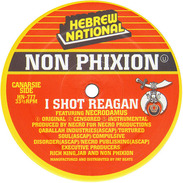 Non Phixion – I Shot Reagan - 1998 US Original in Shrinkwrap! VinylPursuit.com