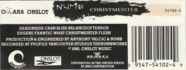 Numb – Christmeister –  1989 Cassette VinylPursuit.com