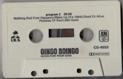 Oingo Boingo – Good For Your Soul - 1983 Cassette VinylPursuit.com