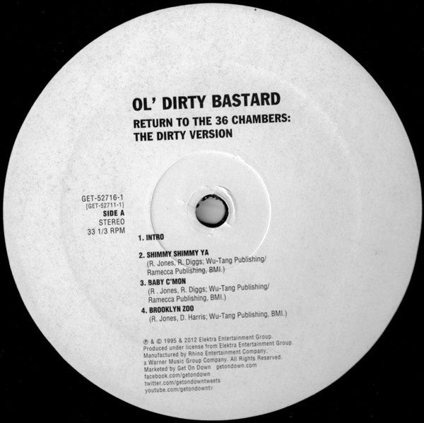 Ol' Dirty Bastard – Return To The 36 Chambers: The Dirty Version - In Shrinkwrap! VinylPursuit.com