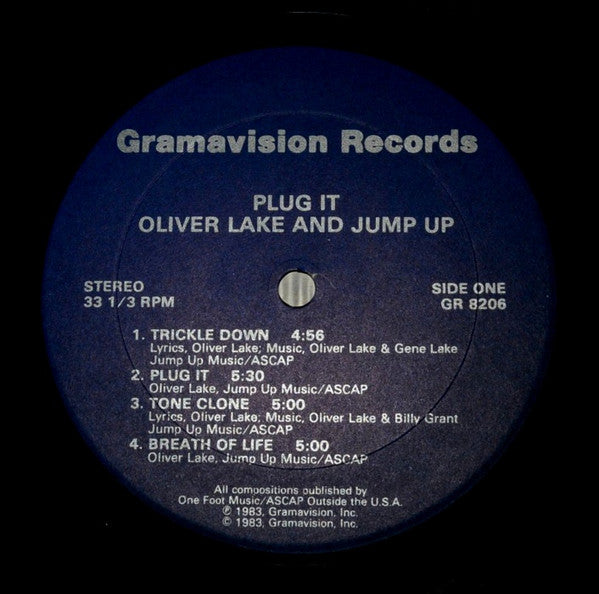 Oliver Lake And Jump Up – Plug It - 1983 Original US Pressing