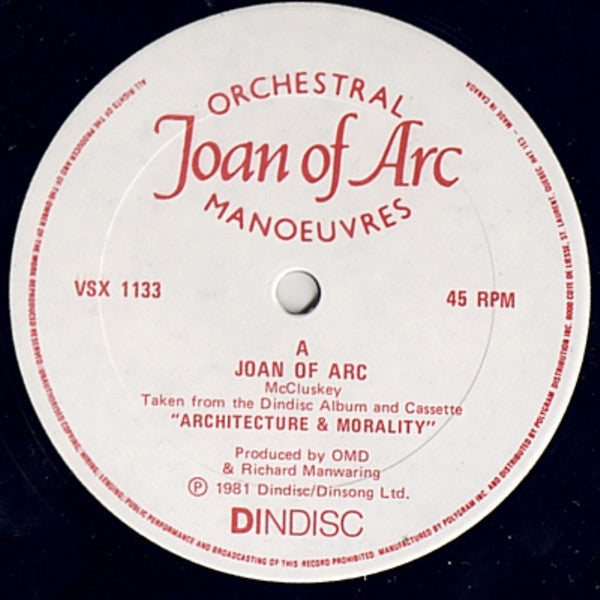 Orchestral Manoeuvres In The Dark - Joan Of Arc - 1981! VinylPursuit.com