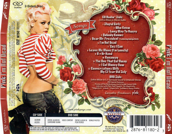 PINK – I'm Not Dead - CD, DualDisc Vinyl Pursuit Inc