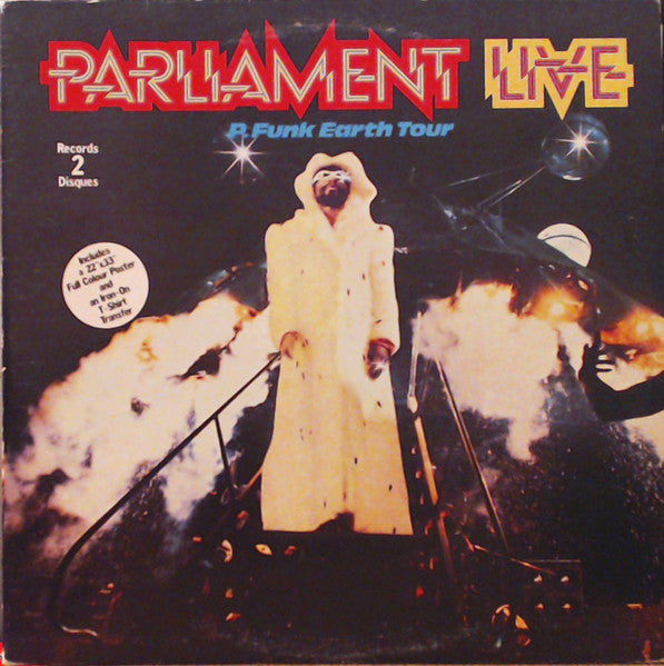 Parliament – Parliament Live / P Funk Earth Tour - 1977 Original with Poster + Tshirt Transfer!