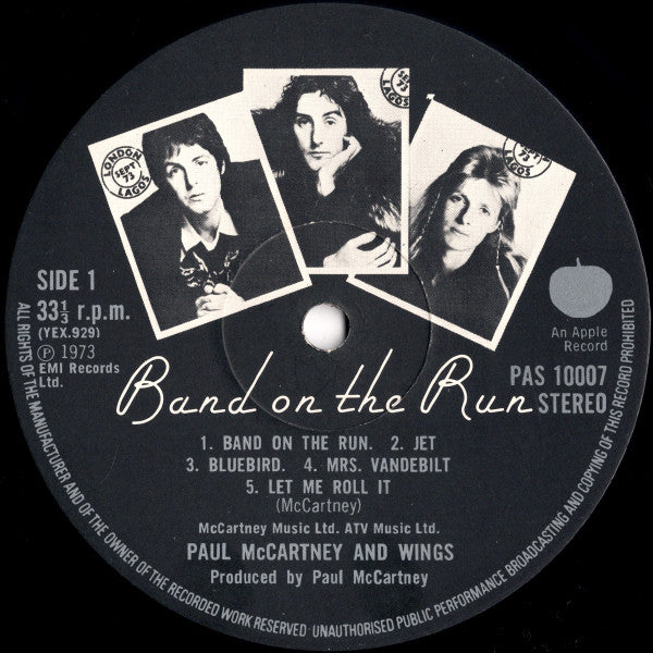 Paul McCartney & Wings – Band On The Run Vinyl Pursuit Inc