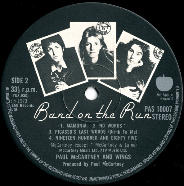 Paul McCartney & Wings – Band On The Run Vinyl Pursuit Inc