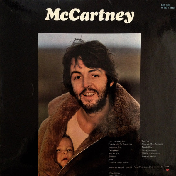 Paul McCartney – McCartney - with UK Cover