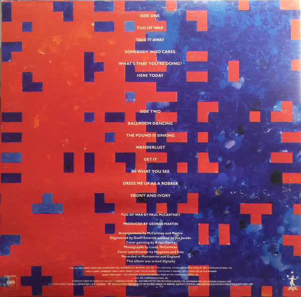 Paul McCartney – Tug Of War - 1982 Original VinylPursuit.com
