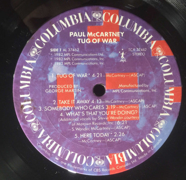 Paul McCartney – Tug Of War - 1982 Original VinylPursuit.com
