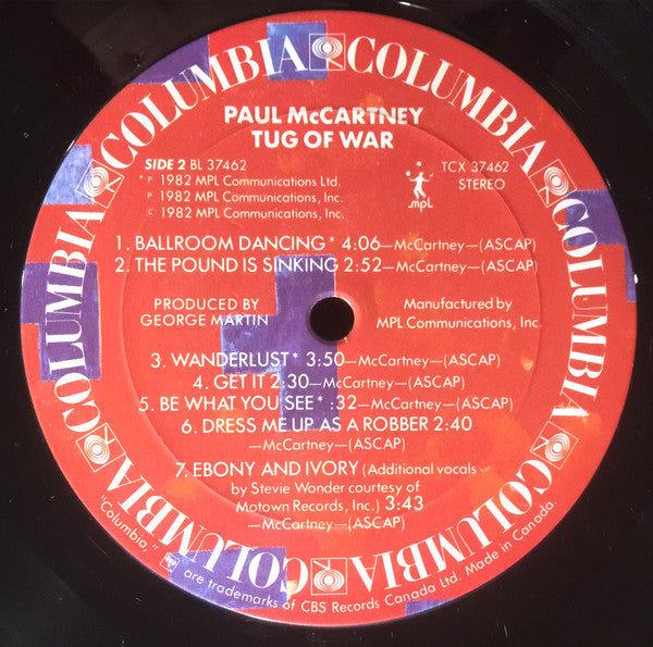 Paul McCartney – Tug Of War - 1982 Original VinylPursuit.com