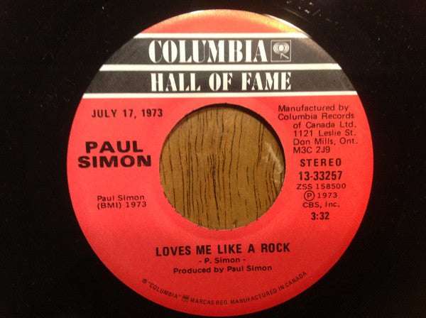Paul Simon – Kodachrome / Loves Me Like A Rock-  7"  Single, 1973 Vinyl Pursuit Inc