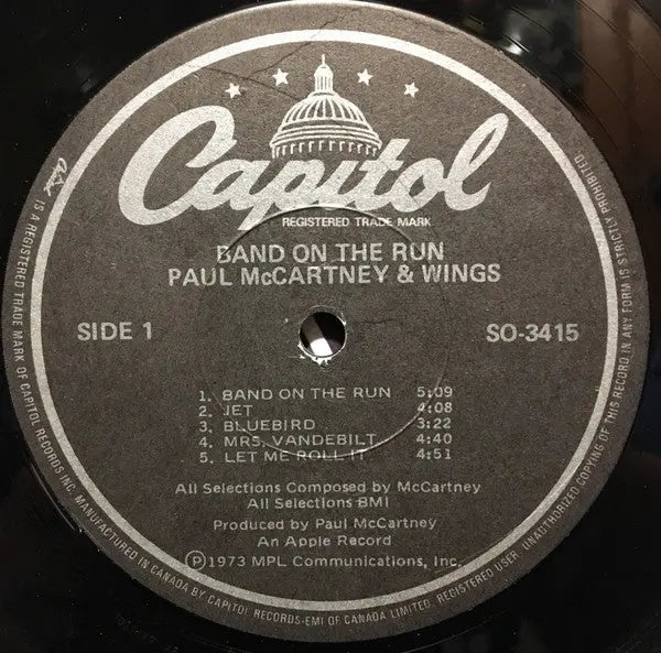 Paul McCartney & Wings – Band On The Run - 1973 w Poster! VinylPursuit.com