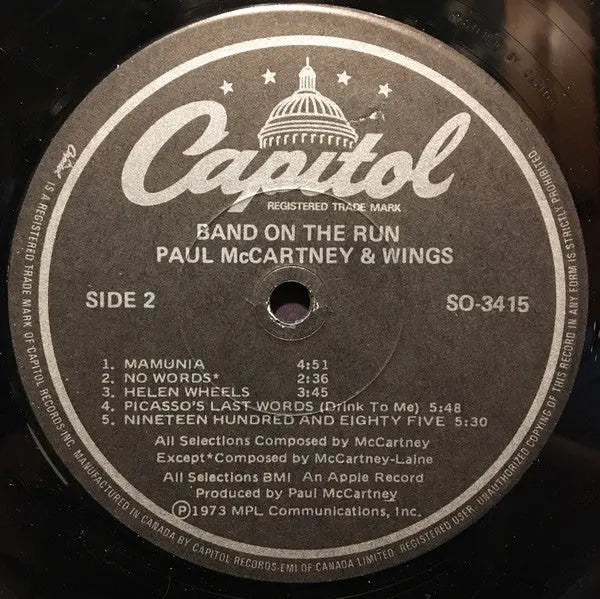 Paul McCartney & Wings – Band On The Run - 1973 w Poster! VinylPursuit.com