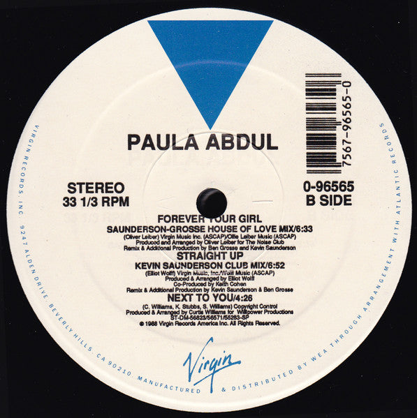 Paula Abdul – Forever Your Girl - 1989 US Pressing