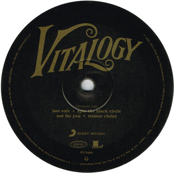 Pearl Jam – Vitalogy - Remastered 180g with Booklet!