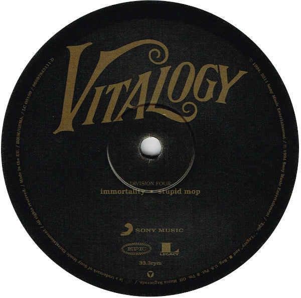 Pearl Jam – Vitalogy - Remastered 180g with Booklet!