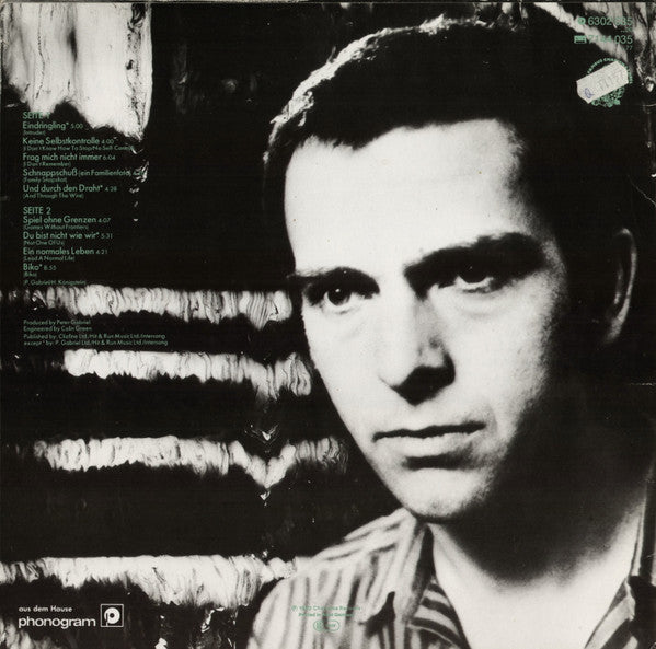 Peter Gabriel – Ein Deutsches Album - 1980 German Original! VinylPursuit.com