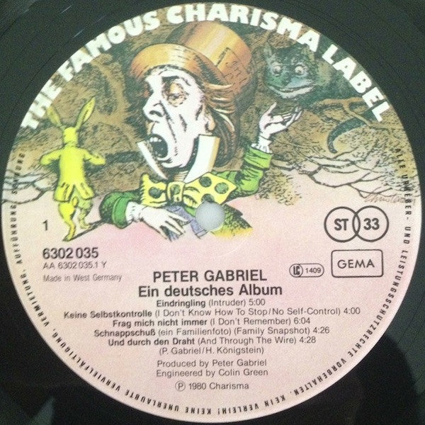 Peter Gabriel – Ein Deutsches Album - 1980 German Original! VinylPursuit.com