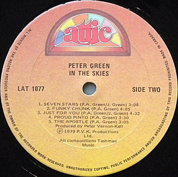 Peter Green – In The Skies - 1979