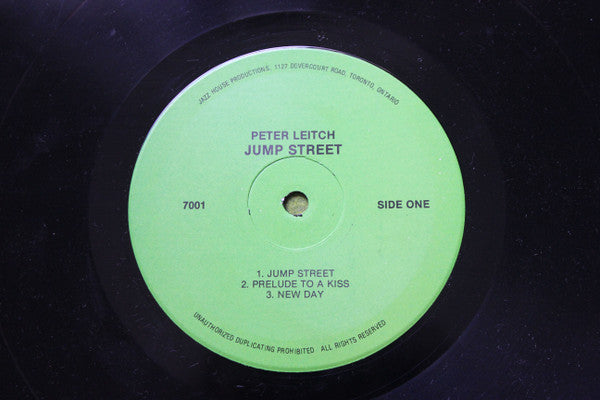Peter Leitch – Jump Street - 1981 Original, Bargain VinylPursuit.com