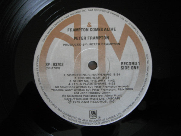 Peter Frampton ‎– Frampton Comes Alive - 1976 Double Album, 9000 Series!