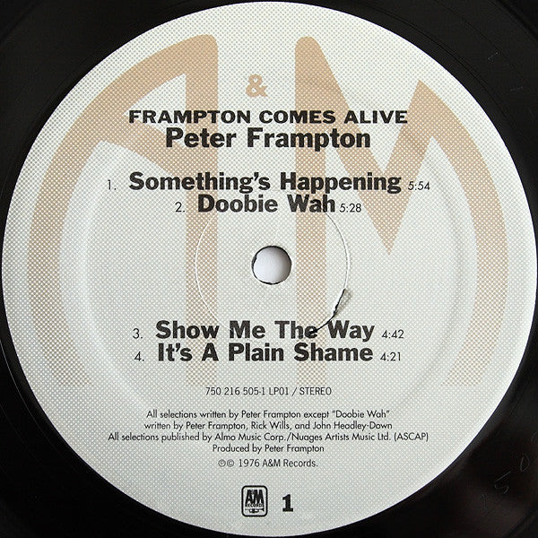 Peter Frampton ‎– Frampton Comes Alive - Remastered Double Album! VinylPursuit.com