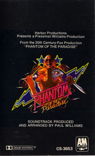 Phantom Of The Paradise - 1974 Cassette, Rare!