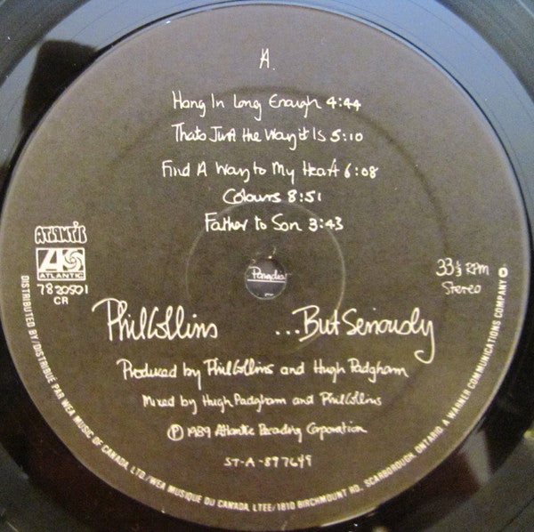 Phil Collins – But Seriously - 1989