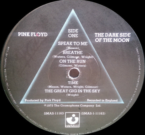 Pink Floyd - The Dark Side of the Moon - US Winchester Pressing!