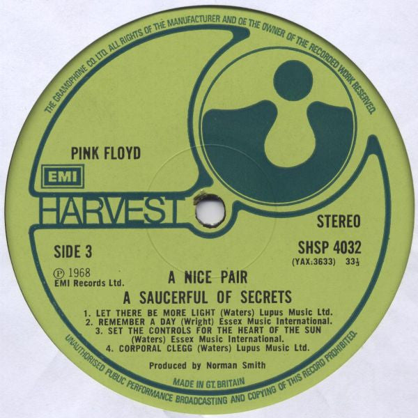 Pink Floyd – A Nice Pair - 1974 UK Pressing, Uncensored Phang Version, Rare! VinylPursuit.com
