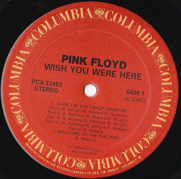 Pink Floyd - Wish You Were Here - Early Pressing VinylPursuit.com
