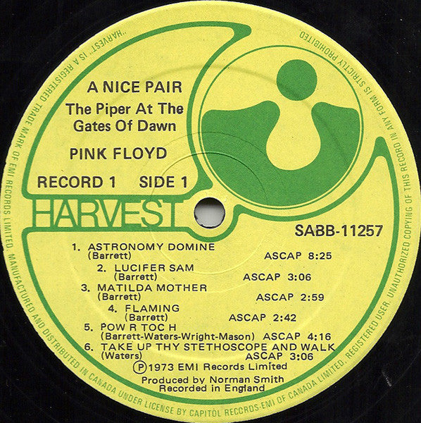 Pink Floyd – A Nice Pair - 1973 Pressing! – Vinyl Pursuit Inc