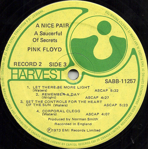 Pink Floyd – A Nice Pair - 1973 Pressing! – Vinyl Pursuit Inc