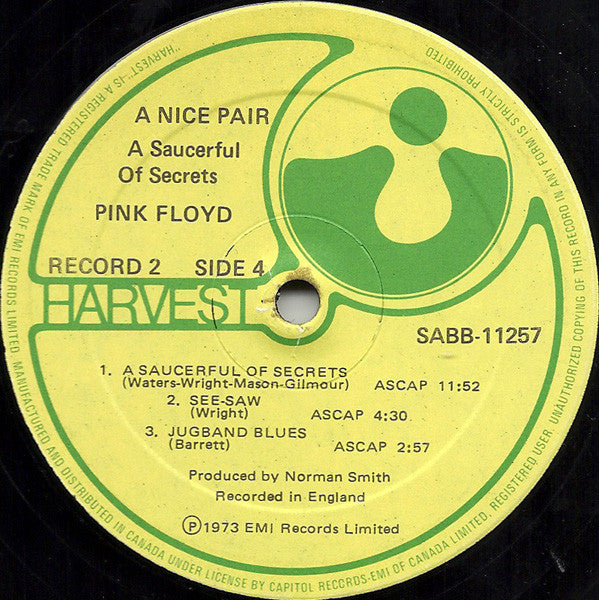 Pink Floyd – A Nice Pair - 1973 Pressing!