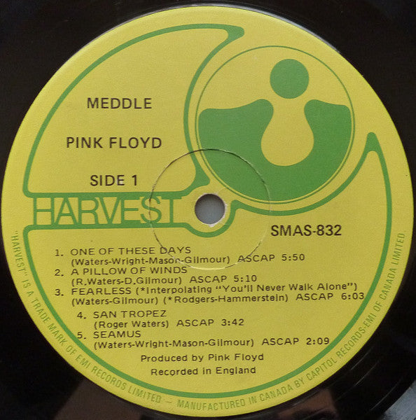 Pink Floyd – Meddle - 1971 Orginal! – Vinyl Pursuit Inc