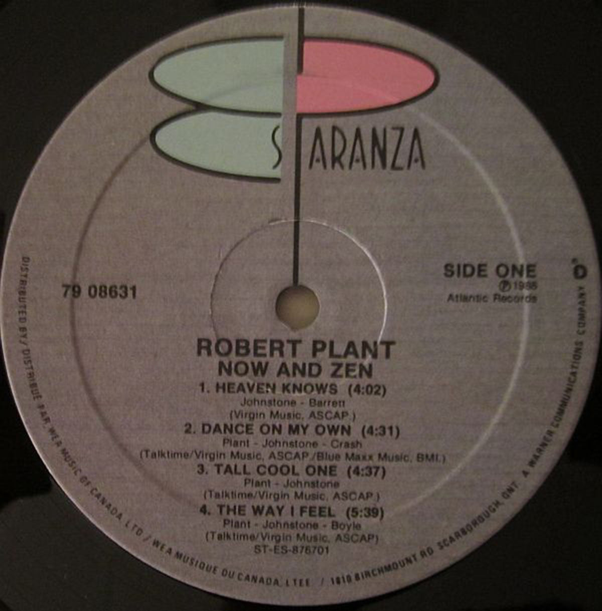 Robert Plant – Now And Zen - 1988 Pressing