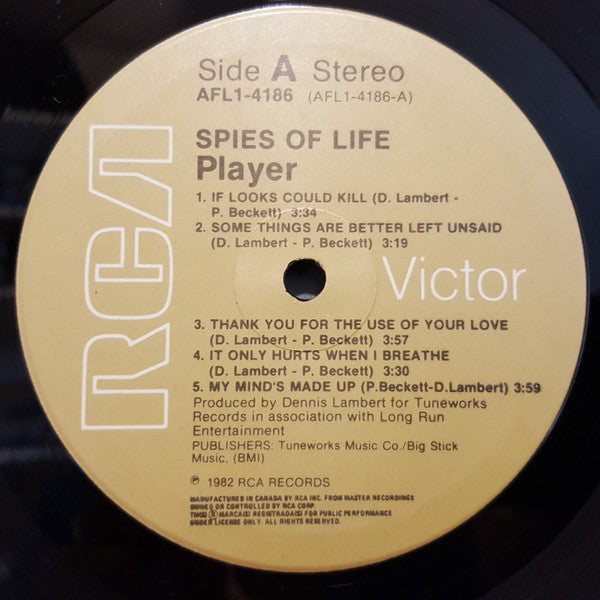 Player – Spies Of Life - 1982 - Bargain Bin VinylPursuit.com